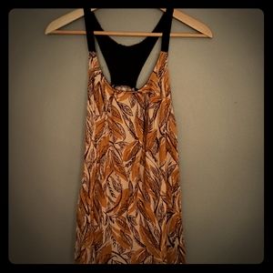 Leaf covered racerback